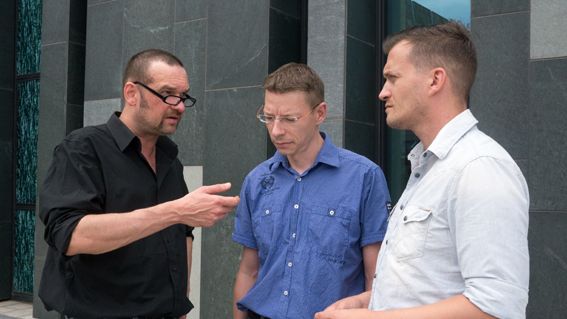 ZIELBAR-Workshop mit den beiden Gründern Steve Naumann und Steve Brattig im August 2015 in Leipzig